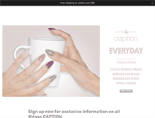 Tablet Screenshot of captionpolish.com